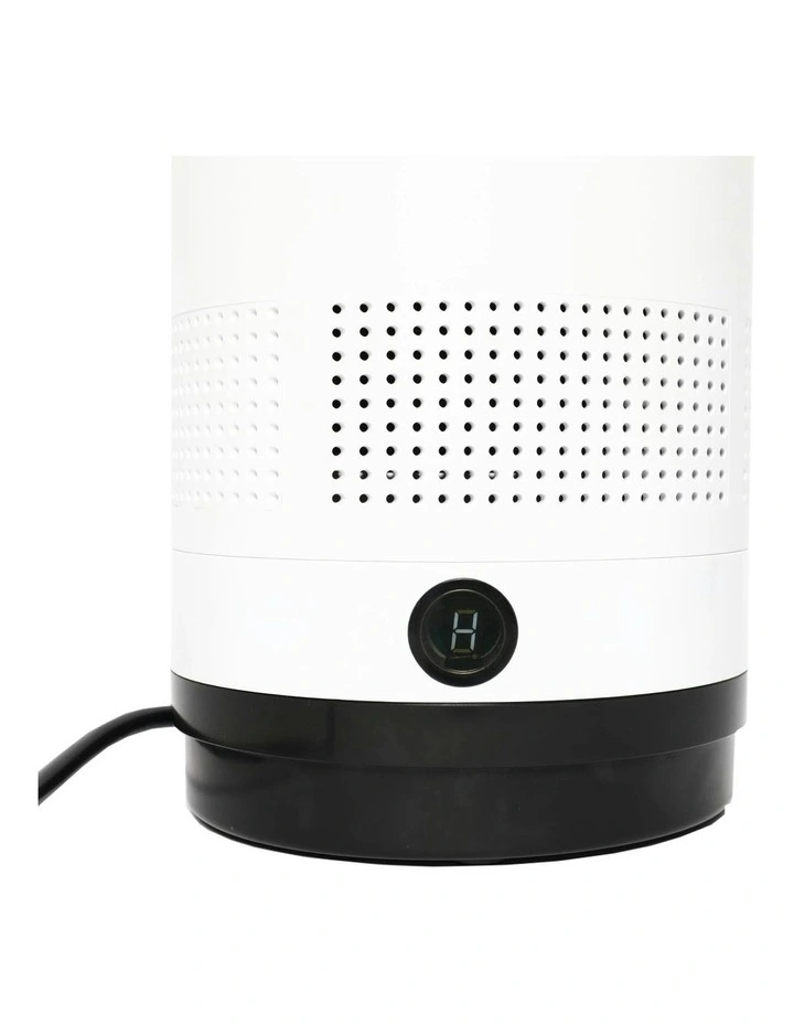 Oscillating Cooler and Heater Bladeless Fan in White image 7