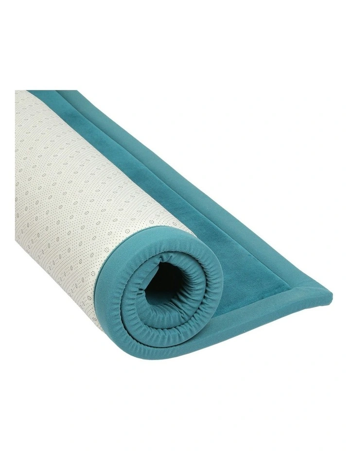 Extra Thick Large Coral Velvet Area Rugs 3cm 180x200cm in Blue image 5