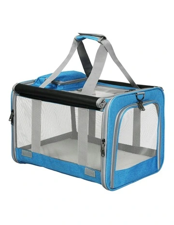 Pet Soft Crate Travel Cage in Blue