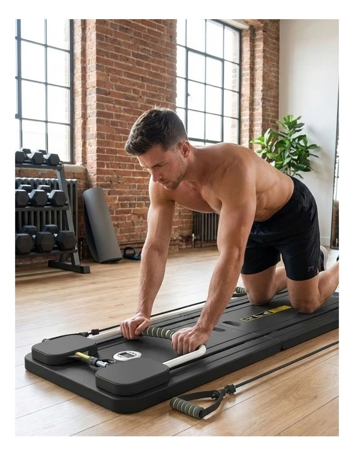 Multifunctional Abdominal Board Pilates Reformer Set Elbow Suppor in Grey image 2