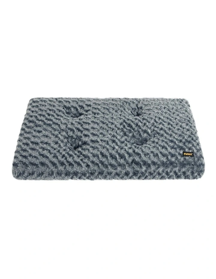 Washable Calming Soft Warm Plush Pet Bed 42 in Grey image 2
