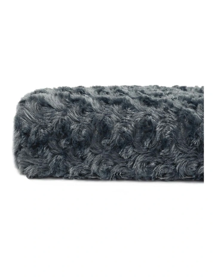 Washable Calming Soft Warm Plush Pet Bed 42 in Grey image 5