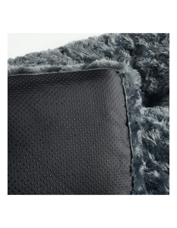 Washable Calming Soft Warm Plush Pet Bed 42 in Grey image 6