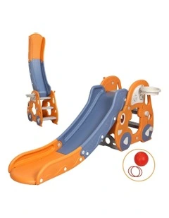 Kid 3-in-1 Slide Basketball Hoop Set