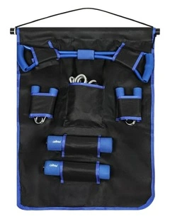 Resistance Bands Dumbbell Jumping Rope Hand Grip Set in Blue