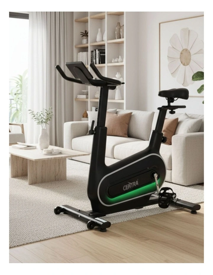 Electromagnetic LED Display Exercise Bike in Black/Grey image 2