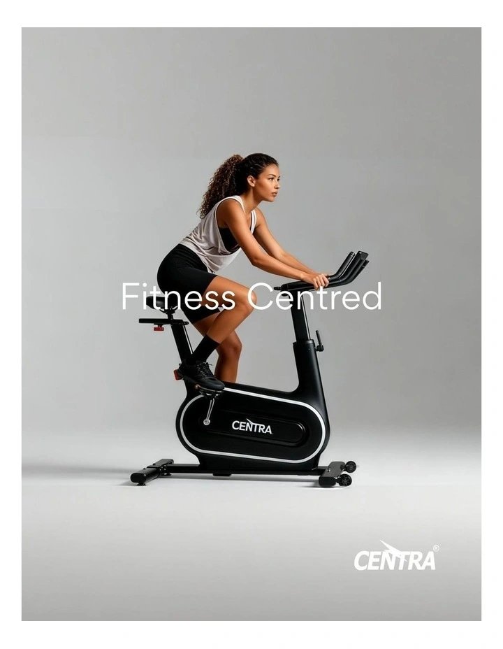 Electromagnetic LED Display Exercise Bike in Black/Grey image 3