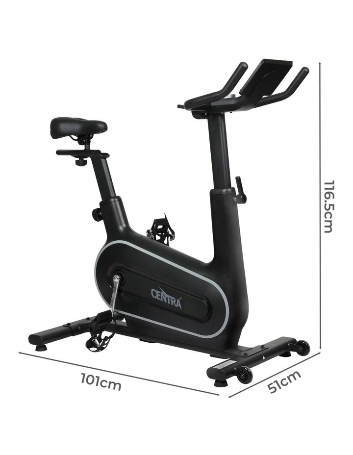 Electromagnetic LED Display Exercise Bike in Black/Grey image 3