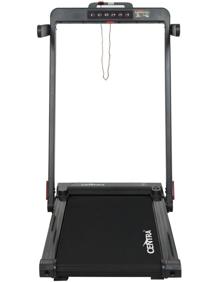 Remote Control LED Display Foldable Treadmill in Black/Red image 4