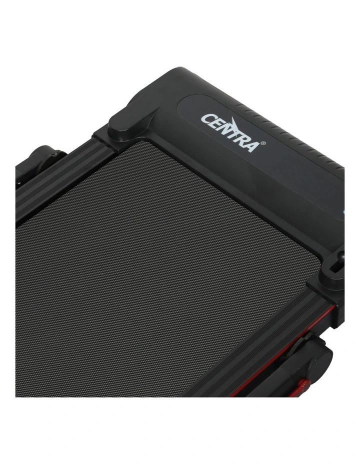Remote Control LED Display Foldable Treadmill in Black/Red image 5