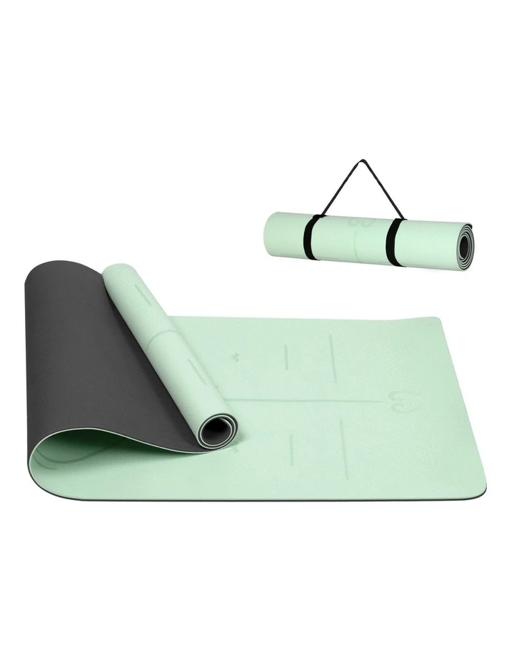 Non-Slip Yoga Mat in Mint Green image 1