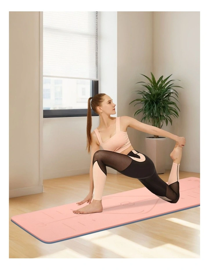Non-Slip Yoga Mat in Pink image 2