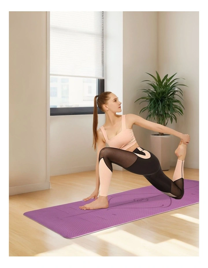 Non-Slip Yoga Mat in Purple image 2