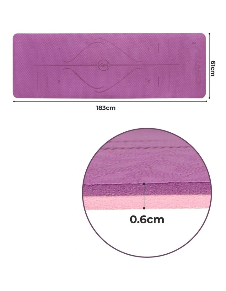 Non-Slip Yoga Mat in Purple image 3
