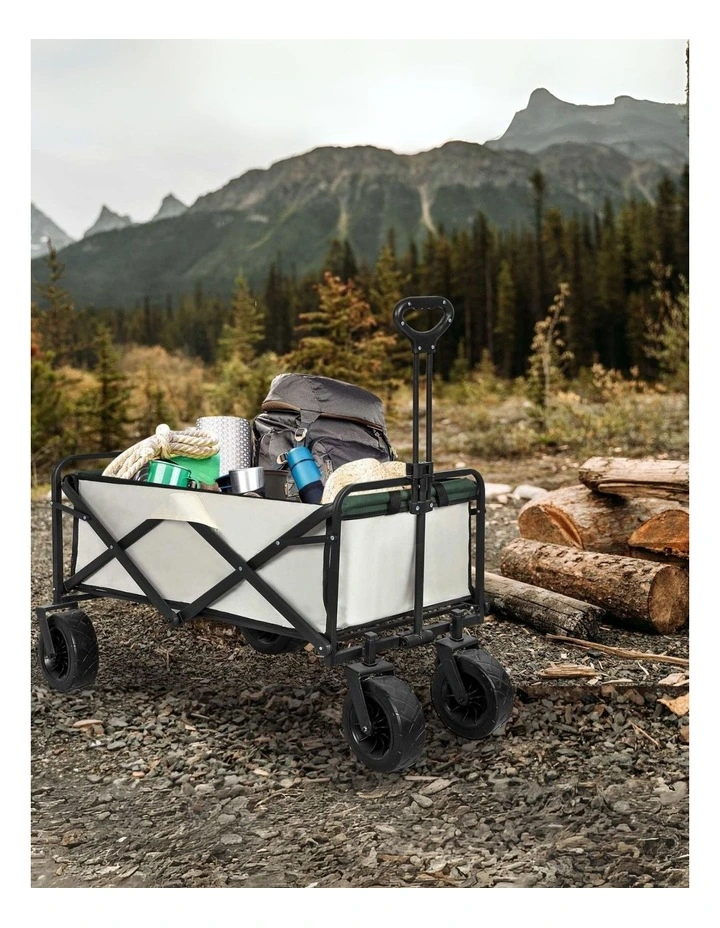 Garden Camping Trolley in Beige image 2