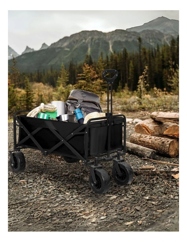 Garden Camping Trolley in Black image 2