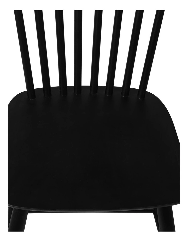4x Dining Chairs in Black image 4