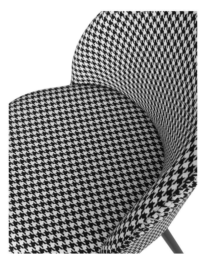 4x Upholstered Padded Seat Dining Chairs in Grey image 6
