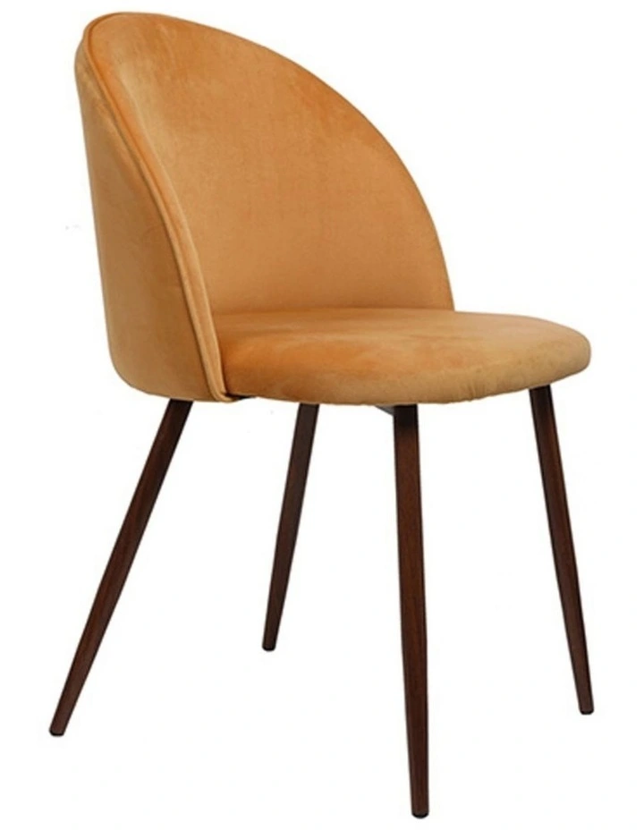 4x French Provincial Dining Chairs in Mustard image 1