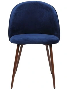 4x French Provincial Dining Chairs in Navy
