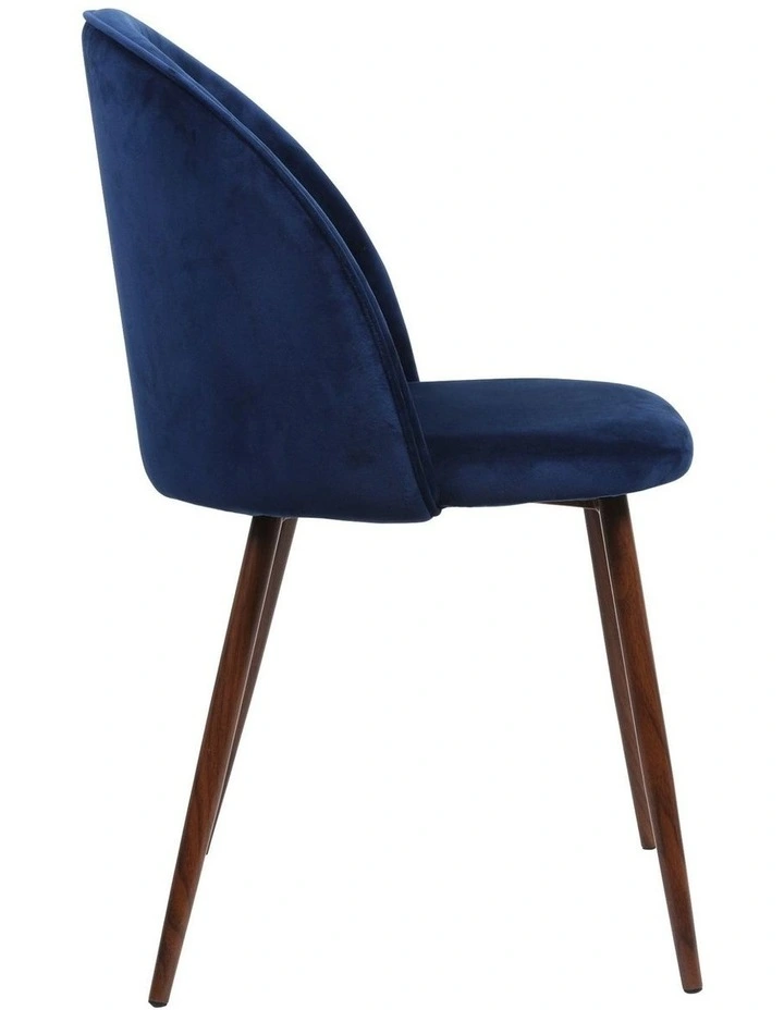 4x French Provincial Dining Chairs in Navy image 5