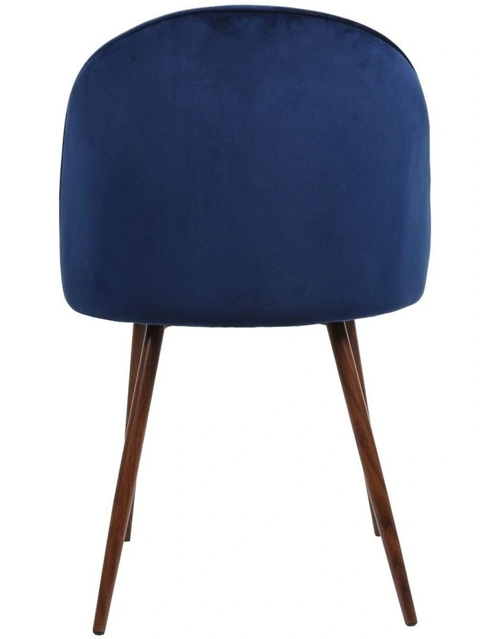4x French Provincial Dining Chairs in Navy image 6