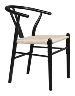 4x Hans Wegner Dining Chairs in Black