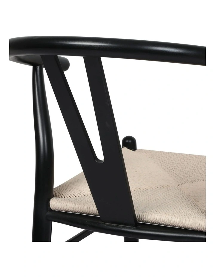 4x Hans Wegner Dining Chairs in Black image 5
