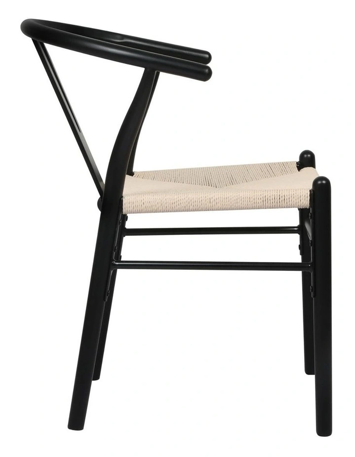 4x Hans Wegner Dining Chairs in Black image 6