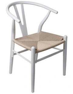 4x Hans Wegner Dining Chairs in White