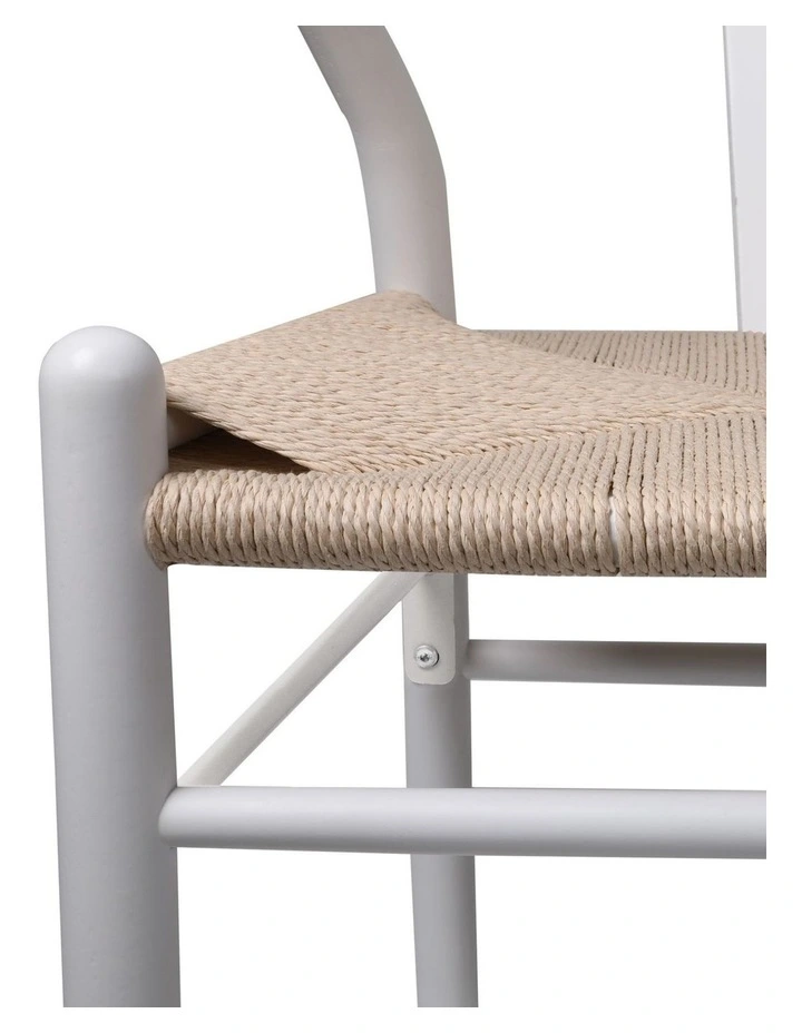 4x Hans Wegner Dining Chairs in White image 4