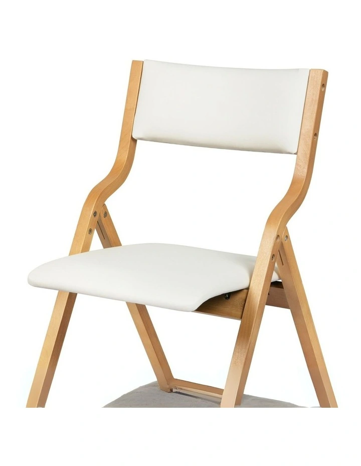 Foldable Leather Dining Chairs in Multi image 6