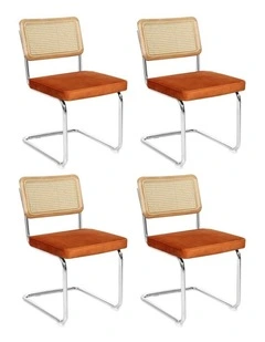 Rattan Dining Chairs in Brown