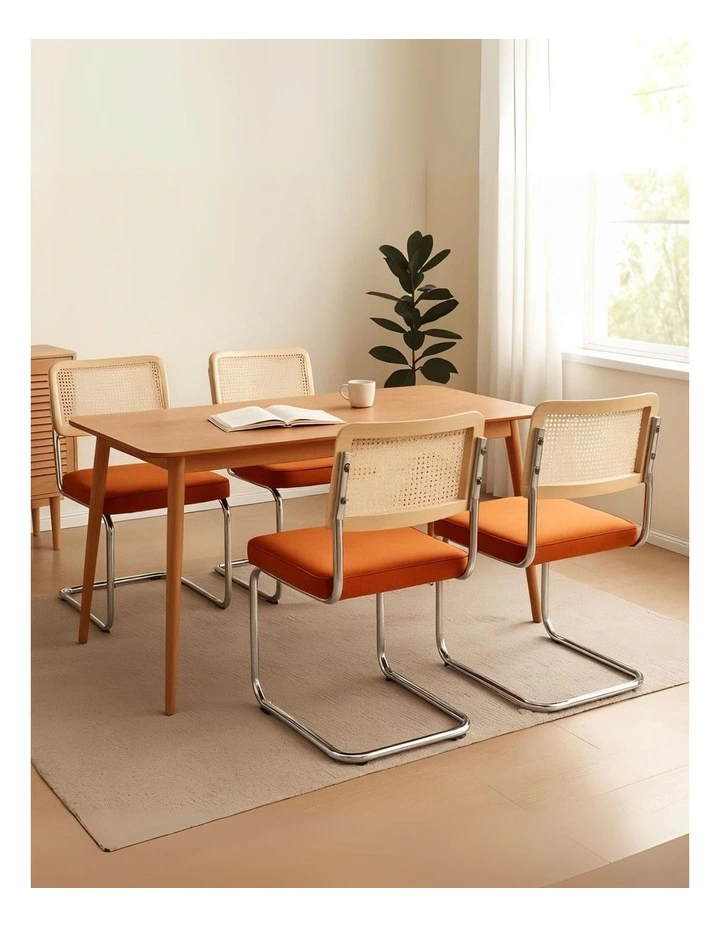 Rattan Dining Chairs in Brown image 2