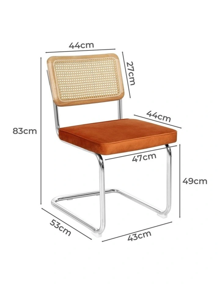 Rattan Dining Chairs in Brown image 3