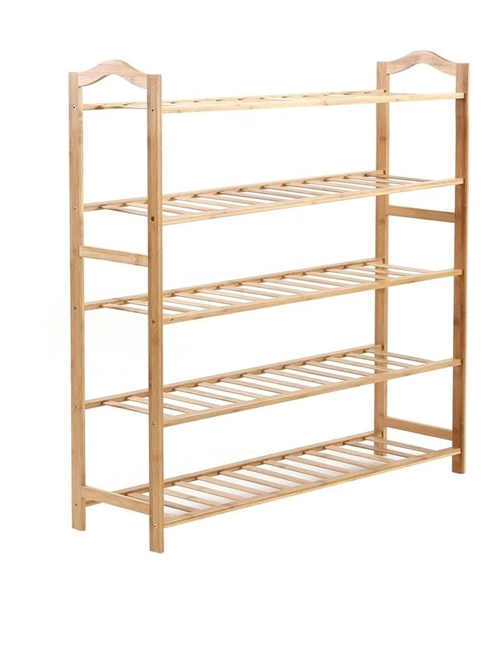 Wooden Organizer Shelf Stand in Brown image 1