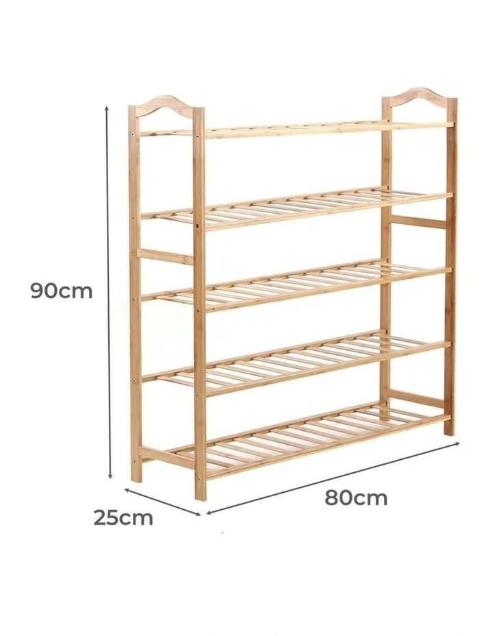 Wooden Organizer Shelf Stand in Brown image 3
