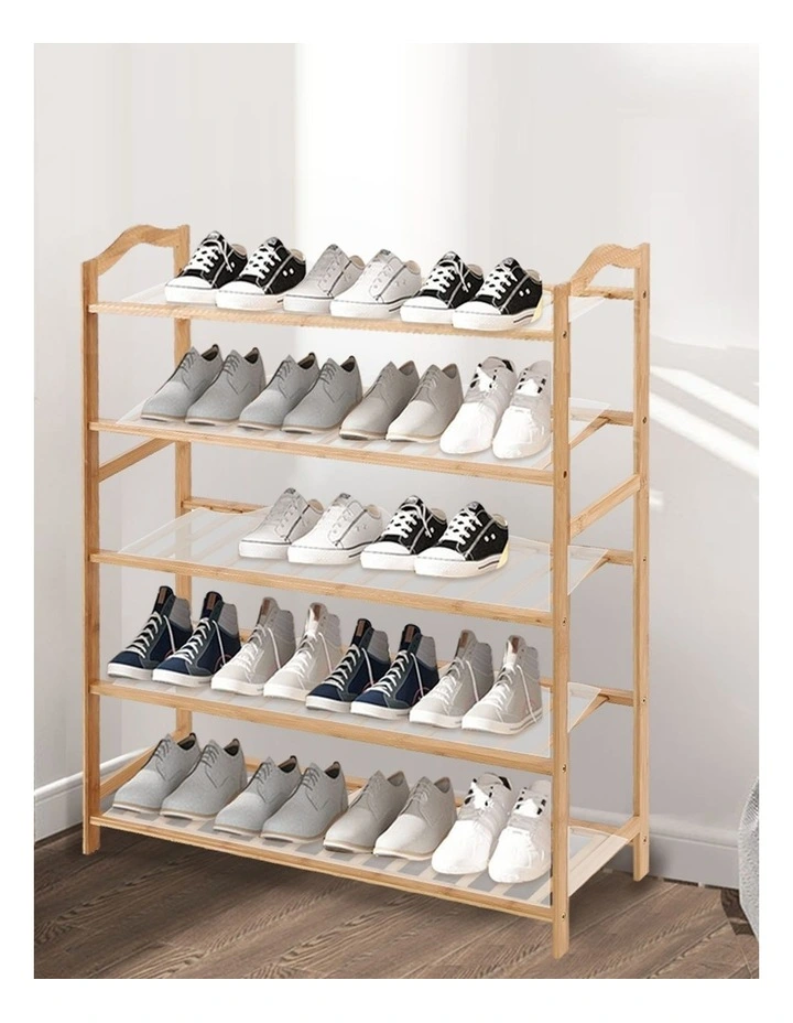 Wooden Organizer Shelf Stand in Brown image 7
