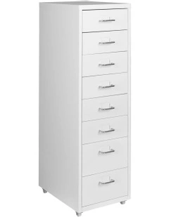 Office Drawers Storage Cabinets in White