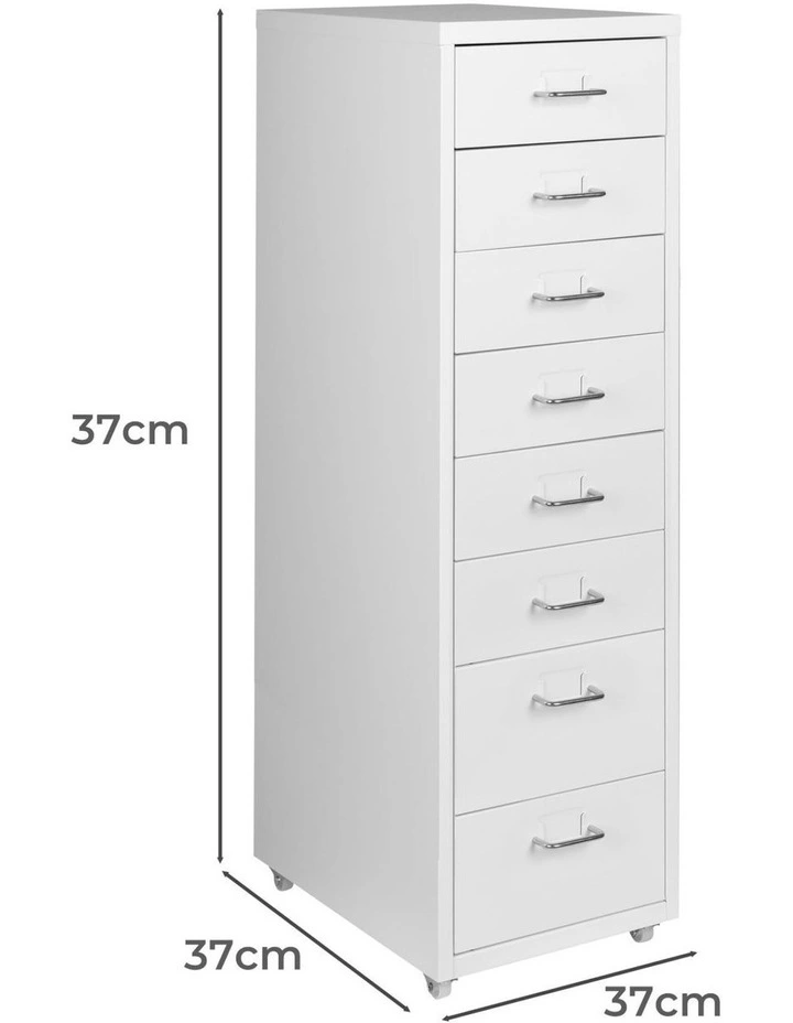 Office Drawers Storage Cabinets in White image 3