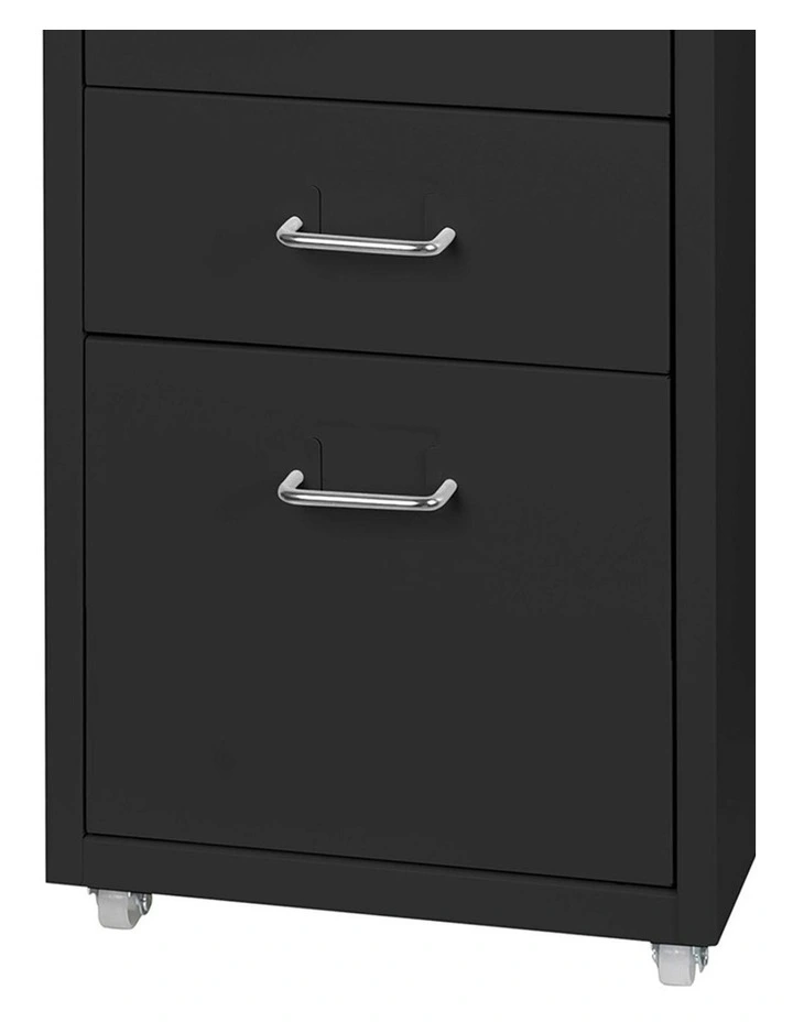5 Drawer Office Storage Cabinet in Black image 6