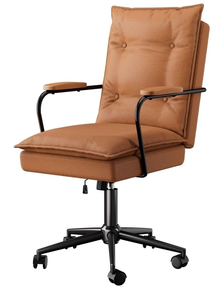 Ergonomic Office Chair in Brown image 1