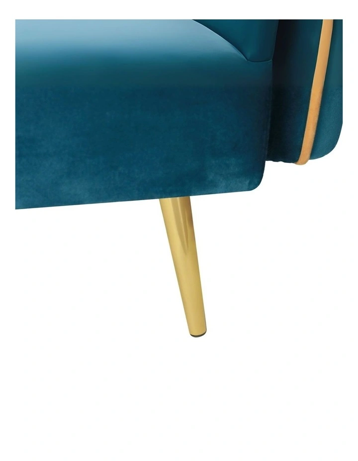 Convertible Lounge Futon Armrest Couch in Blue image 5