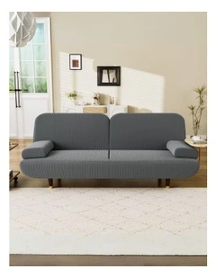 Convertible Sofa Bed Lounge Couch in Black
