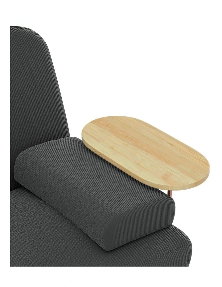 Convertible Sofa Bed Lounge Couch in Black image 6