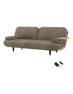Convertible Sofa Bed Lounge Couch in Brown