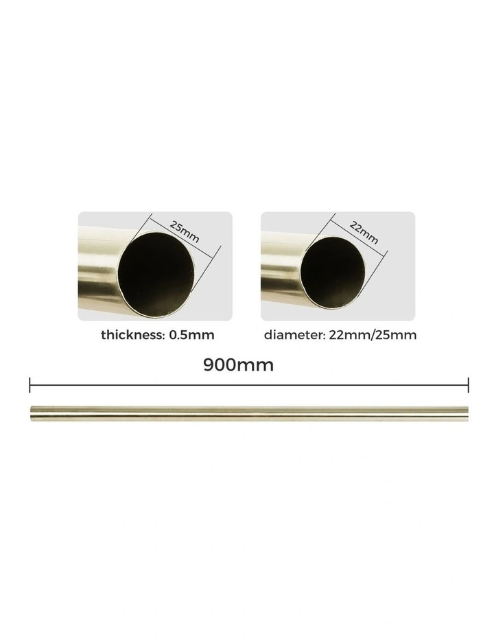 Roman Quiet Rail Pole Pommel And Curtain Rod Set in Multi image 3