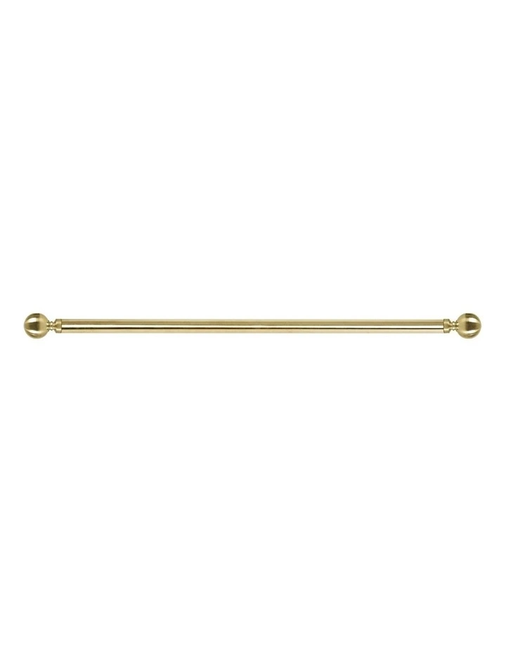 Roman Quiet Rail Pole Pommel And Curtain Rod Set in Multi image 4