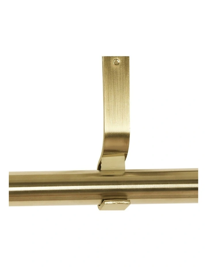 Roman Quiet Rail Pole Pommel And Curtain Rod Set in Multi image 5