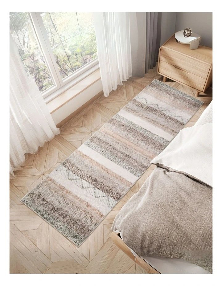 Hallway Runner Washable Soft Plush Carpet 180X60cm in Multi image 7